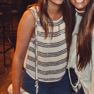 Pink shirt with silver sequins